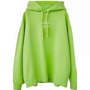 Acne Studios Green Logo Hoodie XS
